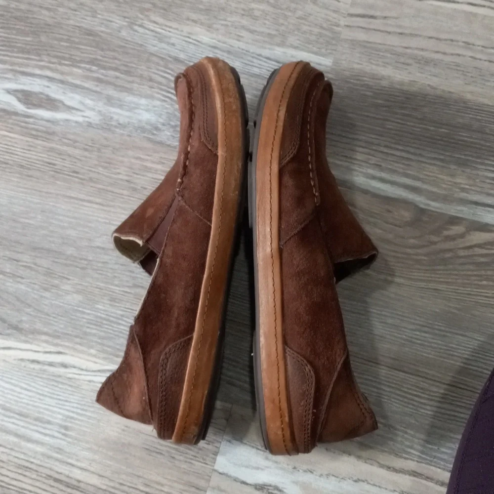 Olukai Puhalu Brown Suede Moccasin Slide Men's Size 8.5